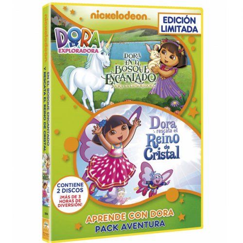 Dora la Exploradora Pack: Aventuras (Bosque Encantado + Reino de Cristal)